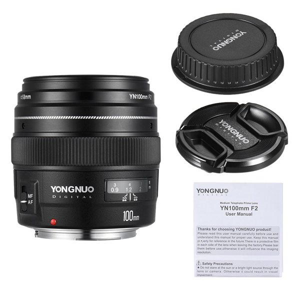 Yongnuo 100mm F2 Lens for Canon EF